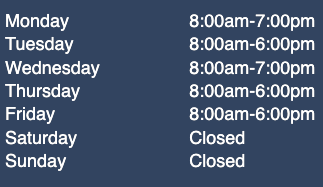 Hospital Hours